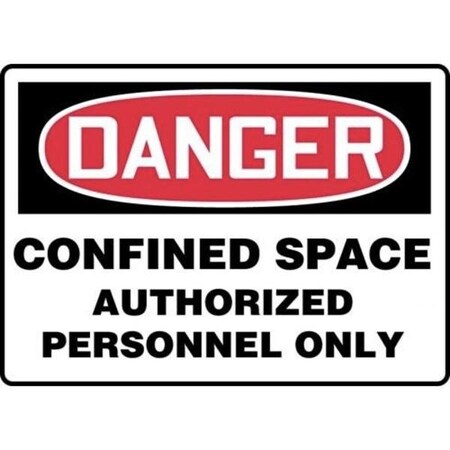 Accuform OSHA DANGER SAFETY SIGN CONFINED MCSP011XP MCSP011XP